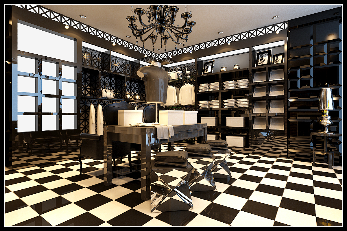 服装专卖店_749236 – 设计本装修效果图