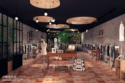 上海大悦城某品牌服装店设计方案-装修设计效果图-卢智圣设计师作品-设计本