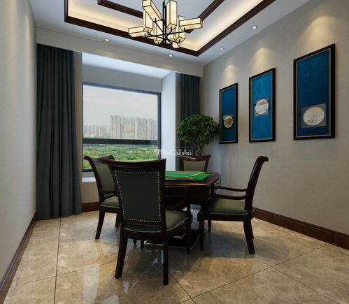 贵阳别墅设计任玉宏 贵阳金融国际中心180平米平层新中式风格装修设计