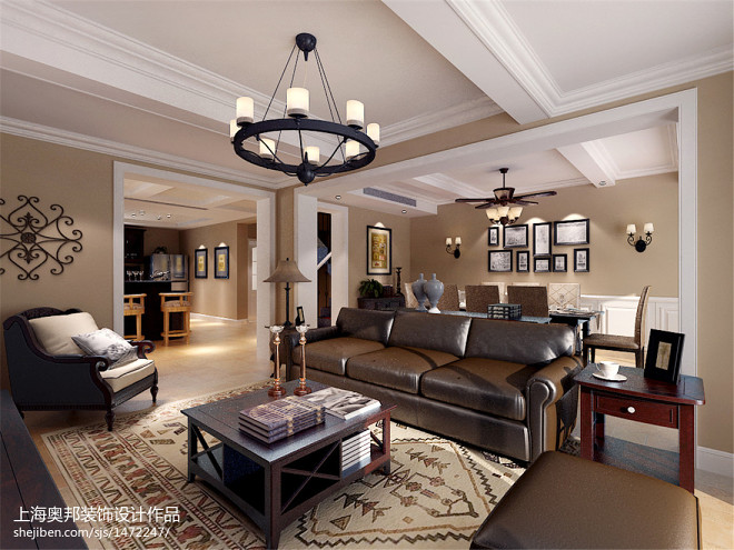 上海保利茉莉公馆叠加别墅现代简约风格装修设计效果图