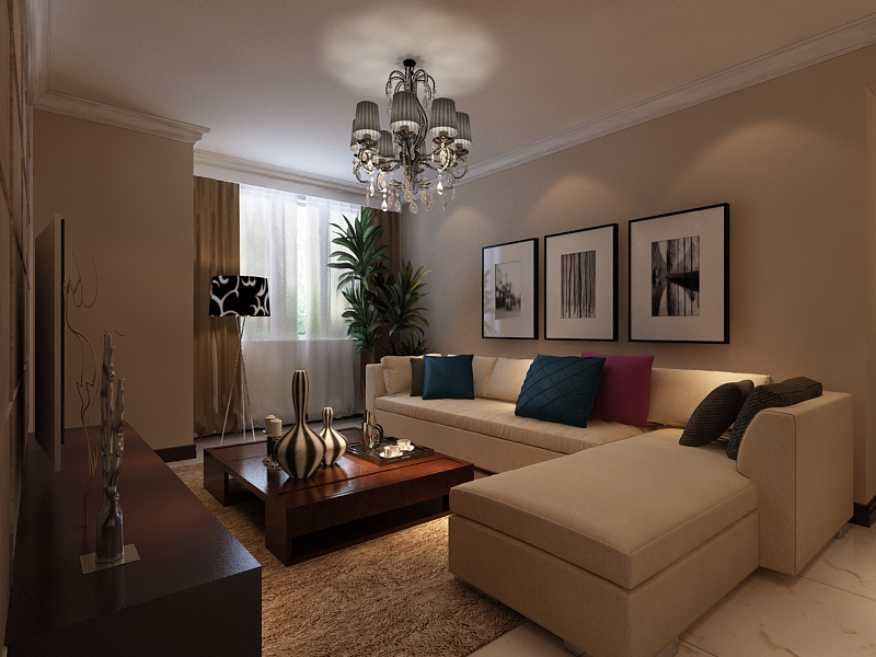 石家庄阳光力天装饰 瑞城简约风格装修效果图与设计理念